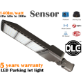 UL ETL DLC led luz de calle sensor ip65 controlado 150 w inteligente sensor de movimiento de luz controlado sin parpadeo